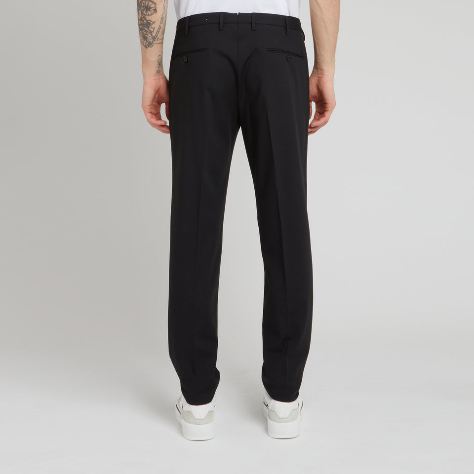 Black fabric trousers