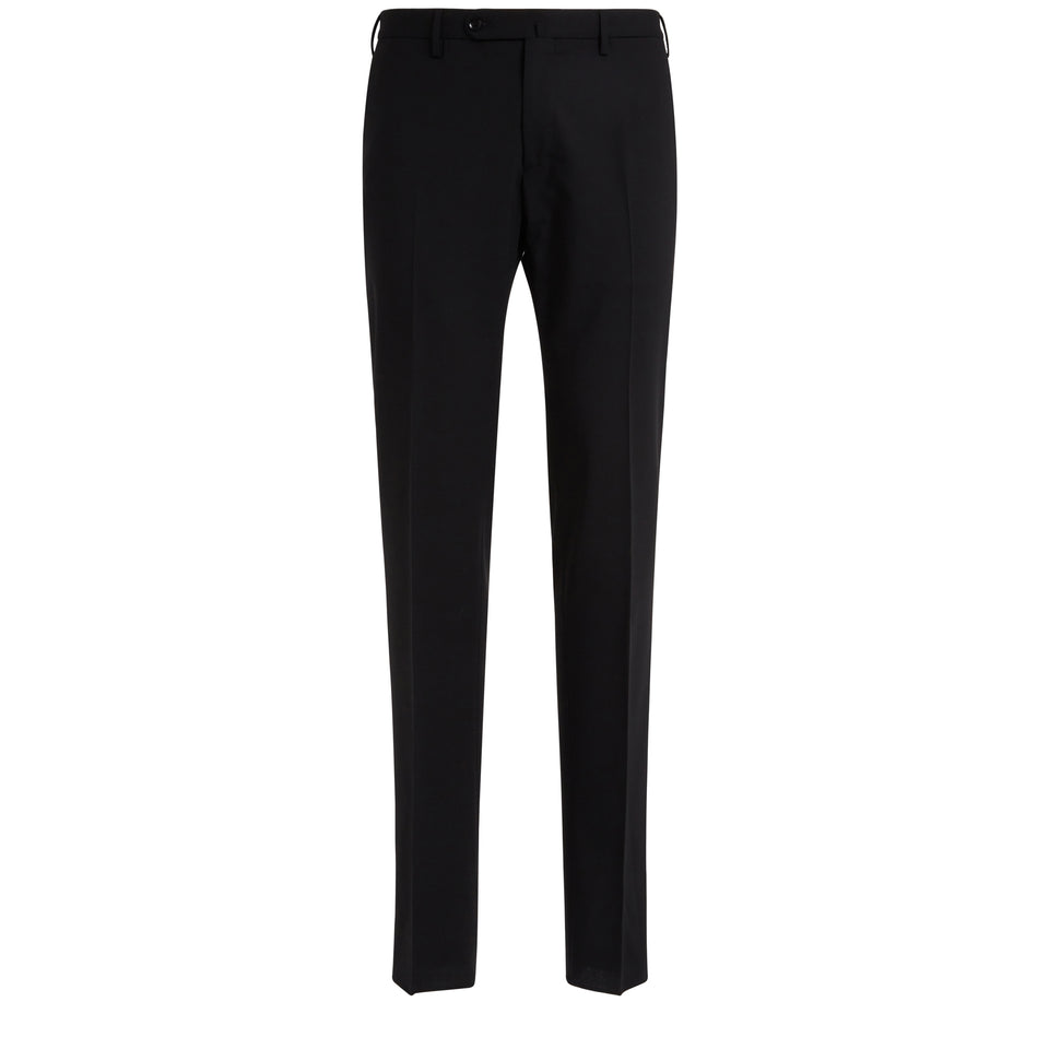 Black fabric trousers