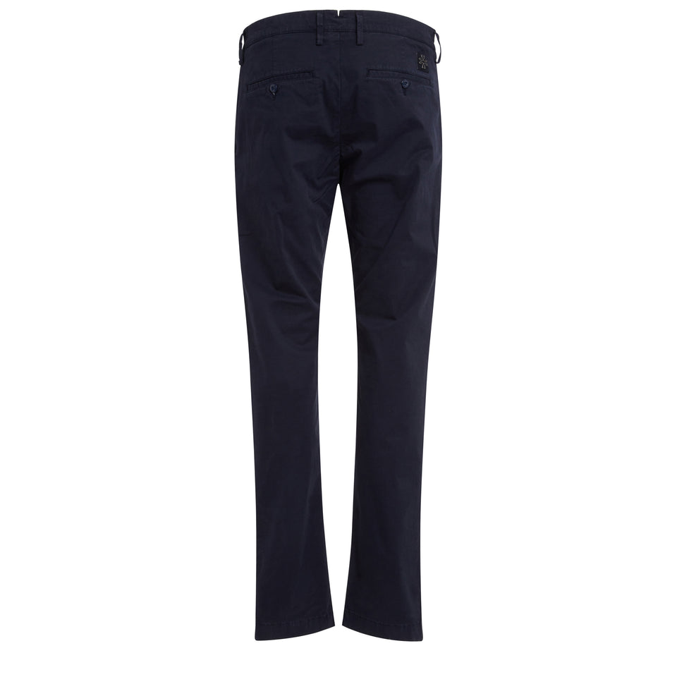 Pantalone "Bobby" in cotone blu