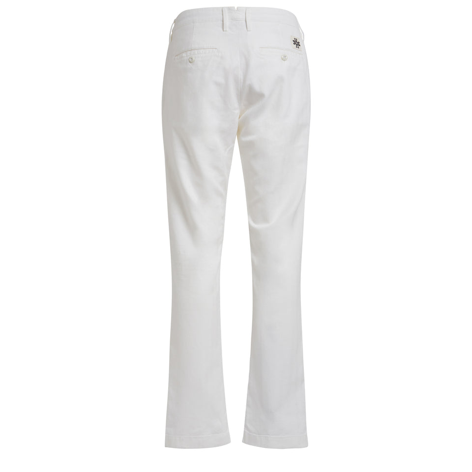 Pantalone "Bobby" in cotone bianco