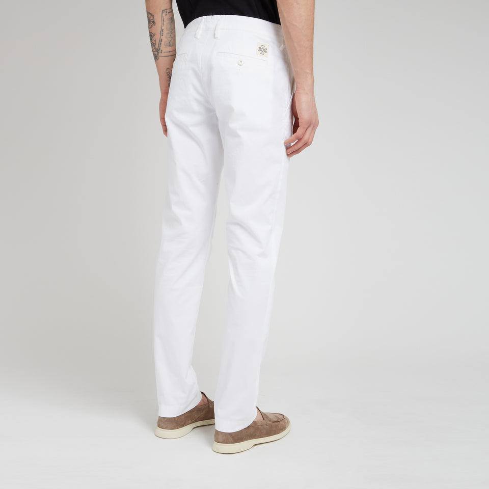 Pantalone "Bobby" in cotone bianco