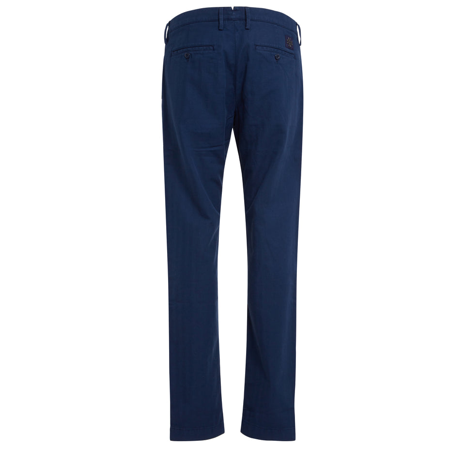 Pantalone "Bobby" in cotone blu