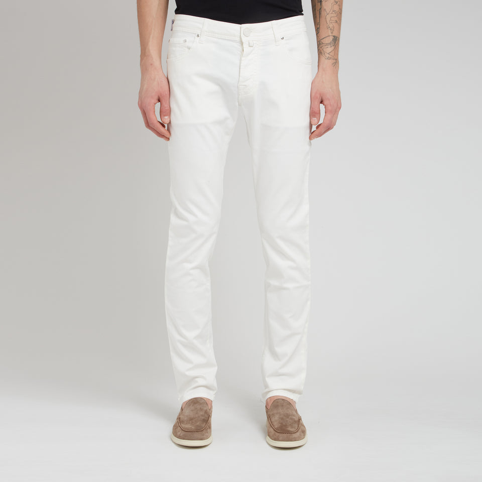 Jeans "Nick" in cotone bianchi