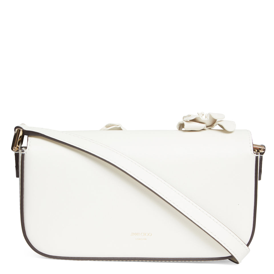 ''Avenue Mini Shoulder'' bag in white leather