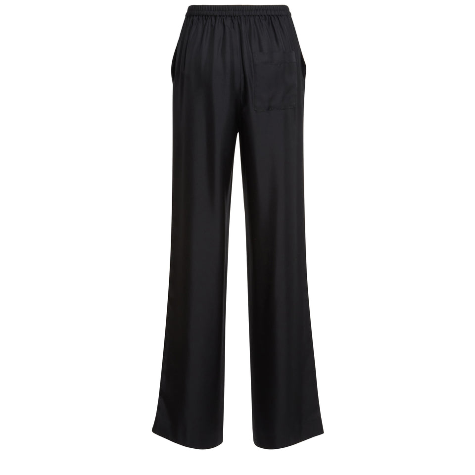 "Alera" trousers in black silk