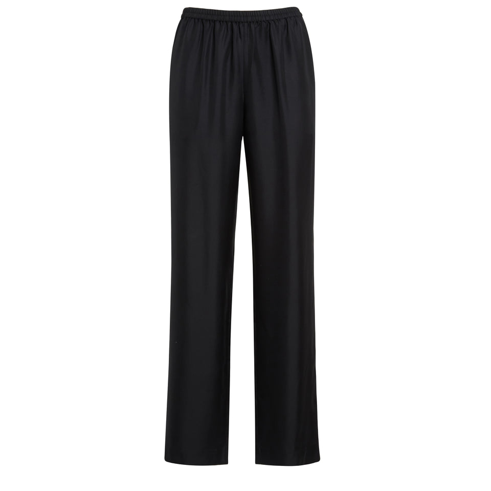 "Alera" trousers in black silk
