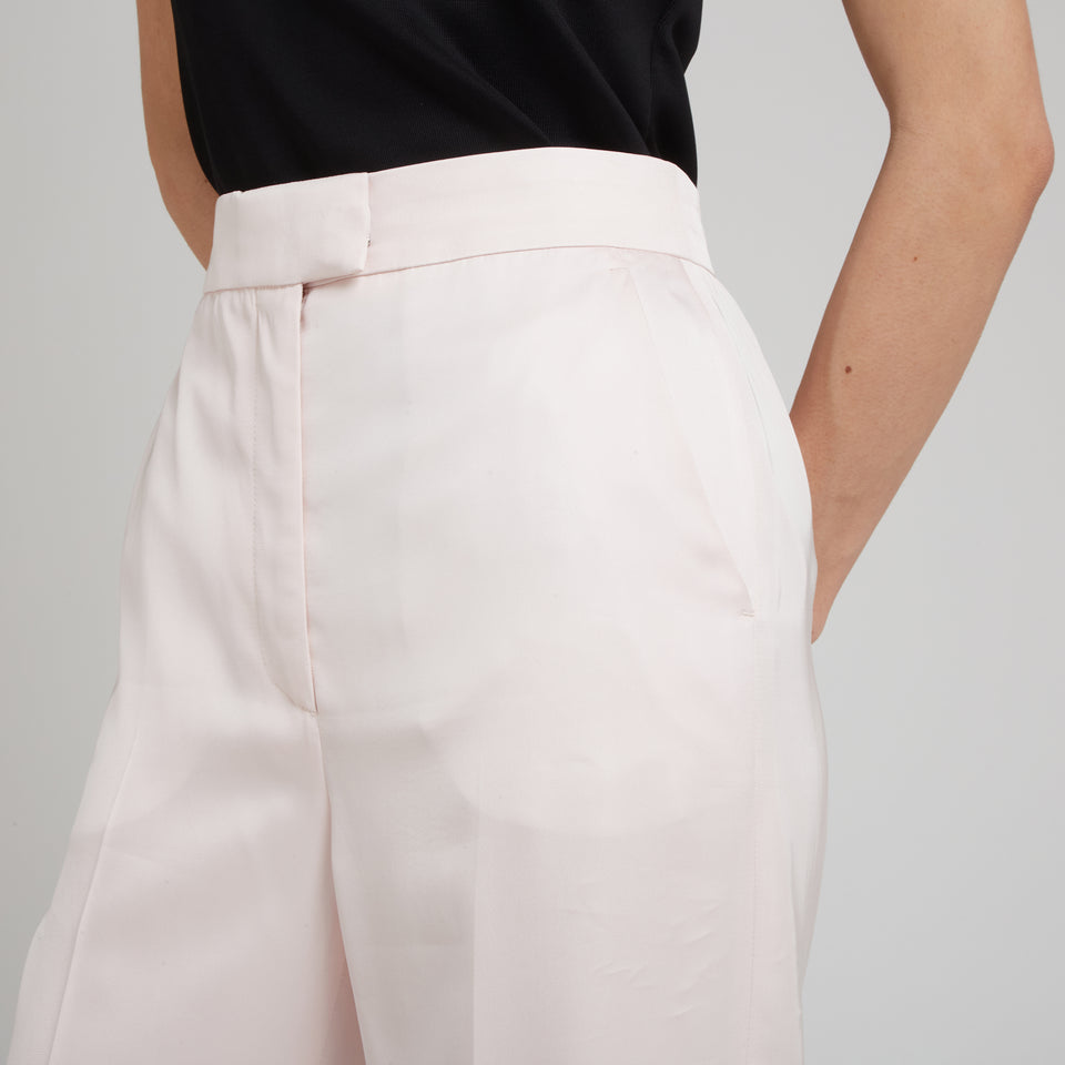 Pink fabric trousers