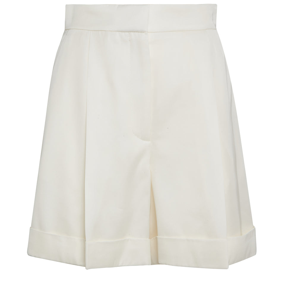 White fabric shorts
