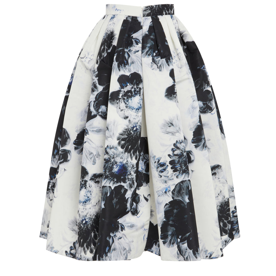 ''Chiaroscuro'' skirt in multicolor fabric