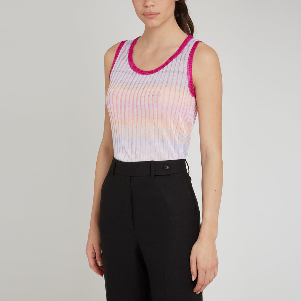 Pink fabric tank top