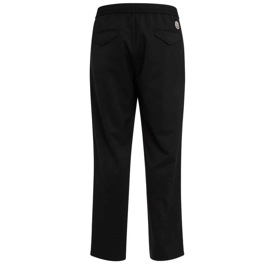 Jogger trousers in black fabric