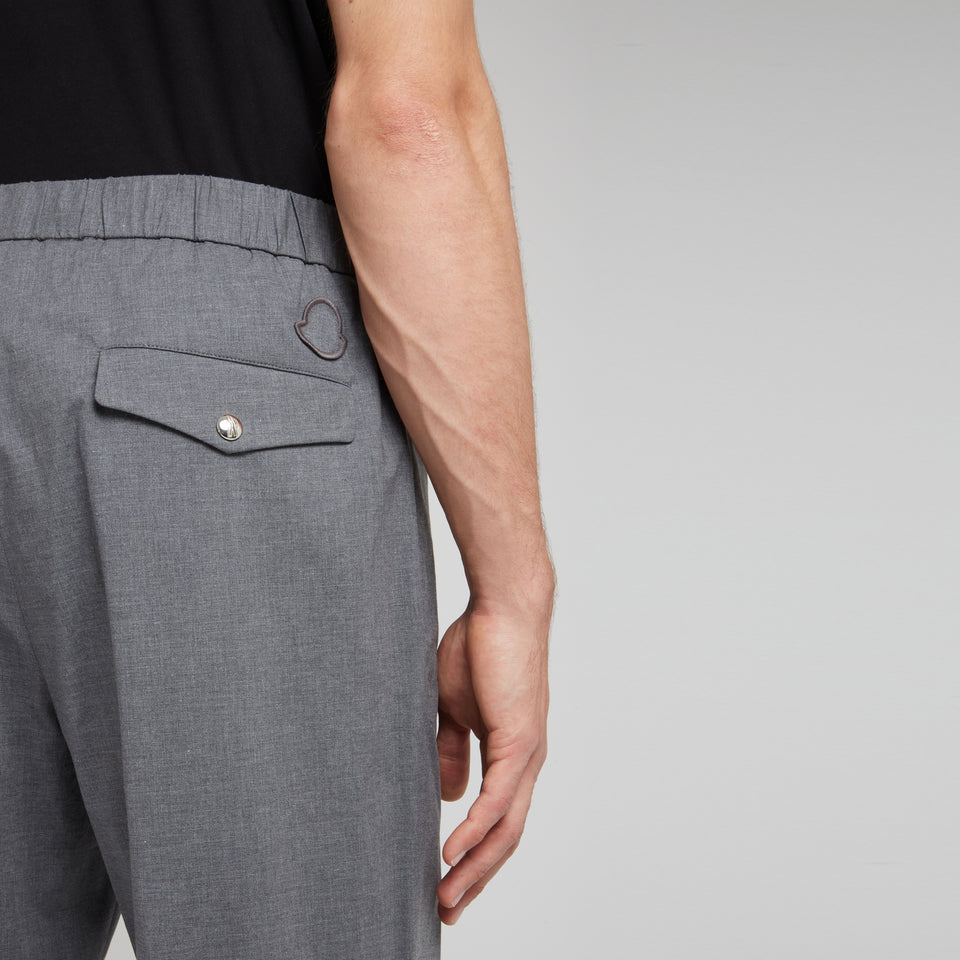 Gray cotton trousers