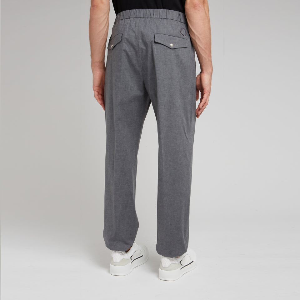 Gray cotton trousers