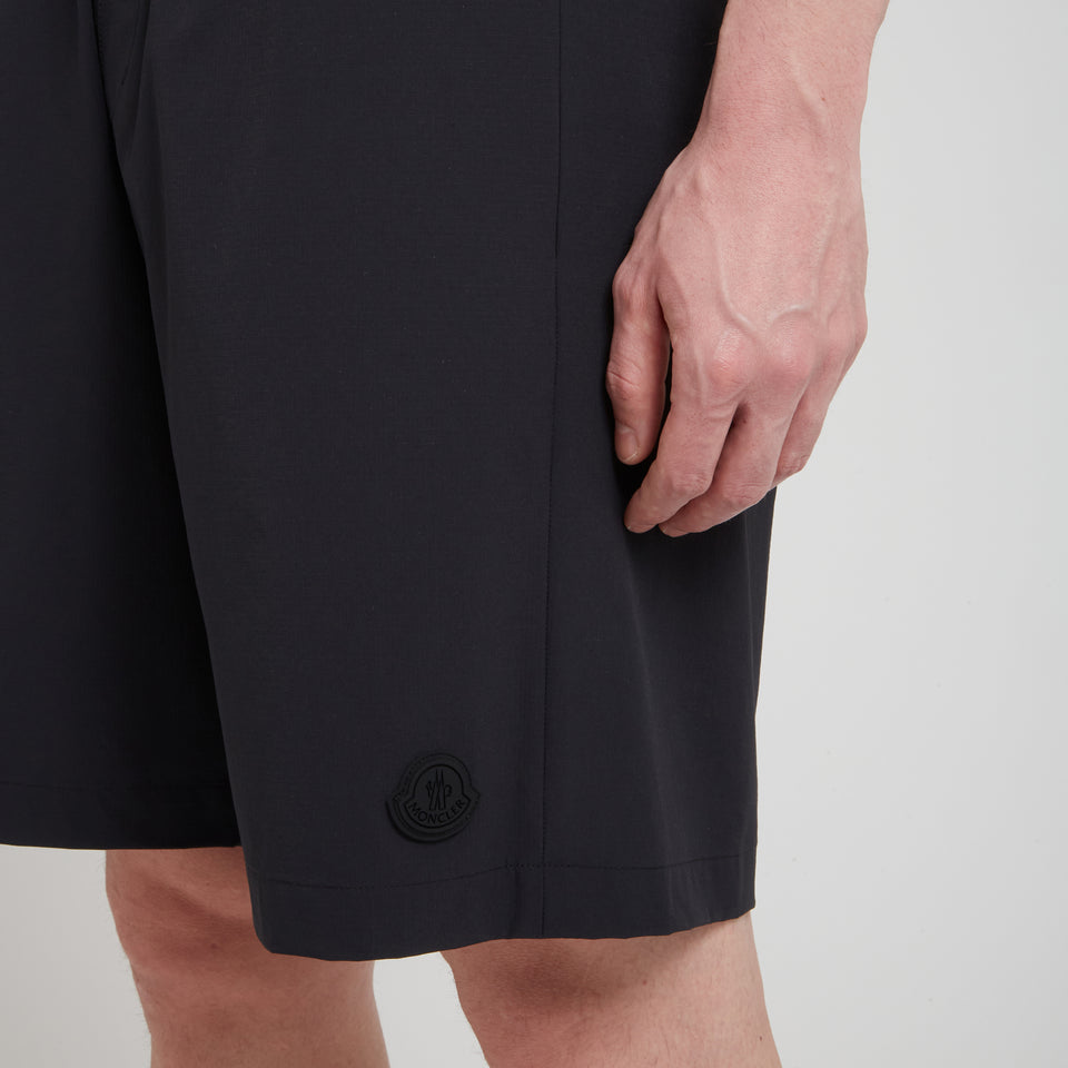 Shorts in tessuto nero