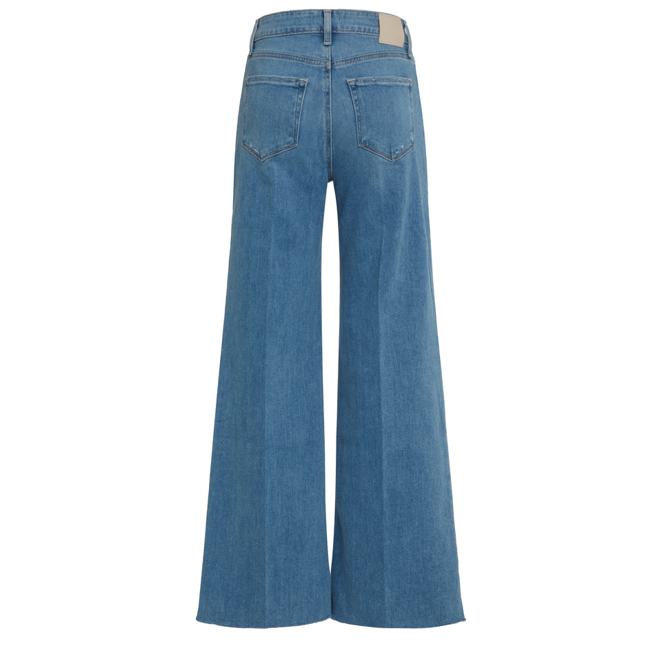 "Anessa" flared jeans in blue denim