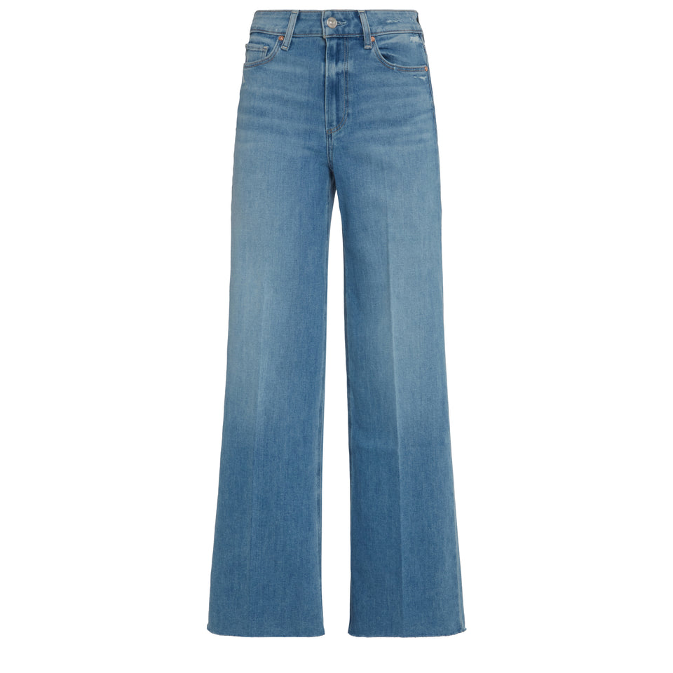 "Anessa" flared jeans in blue denim
