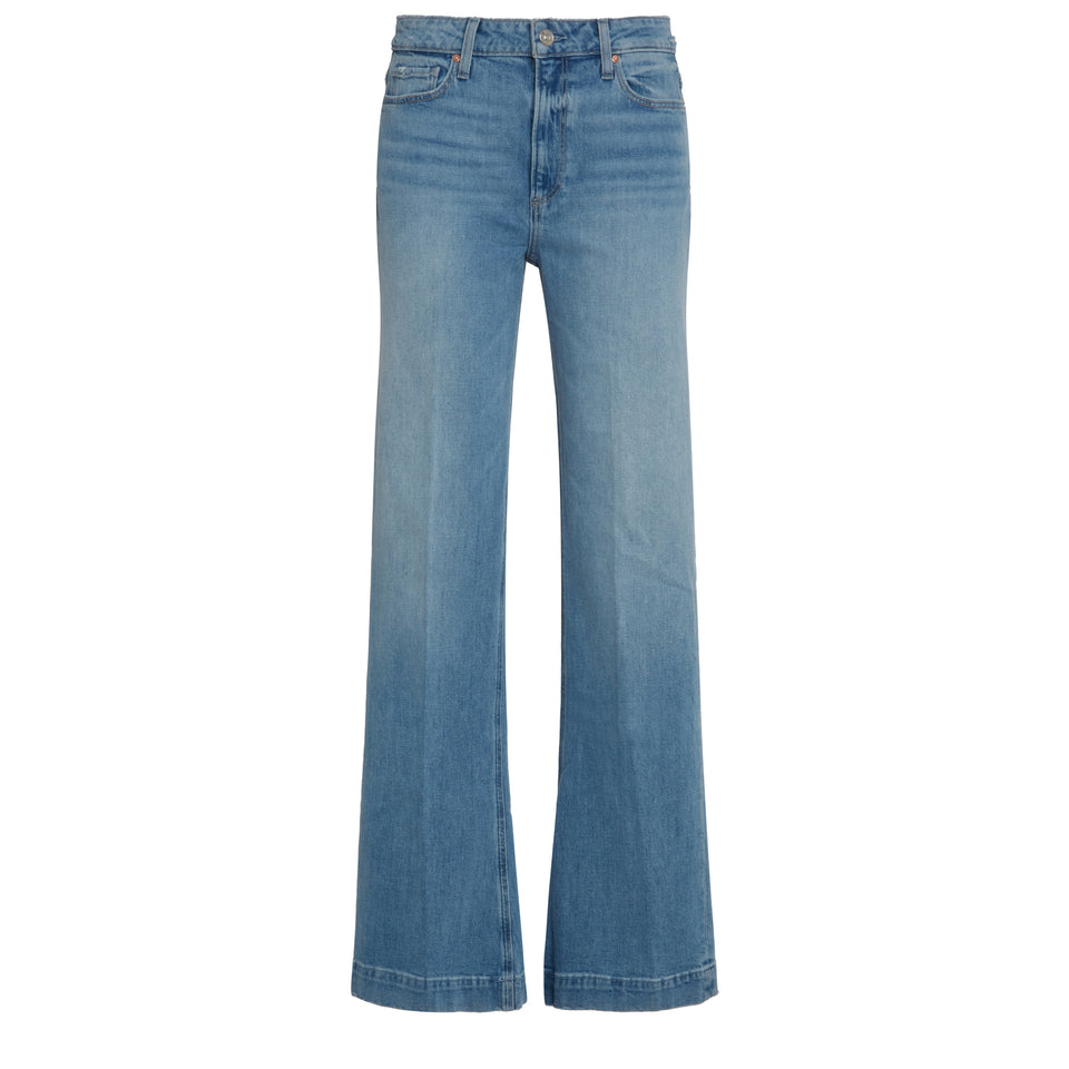 Jeans svasato "Leenah" in denim blu