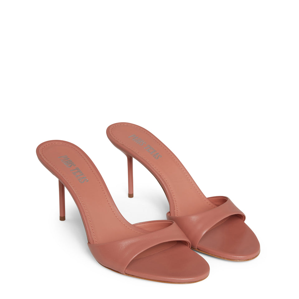 "Lidia" sandals in beige leather
