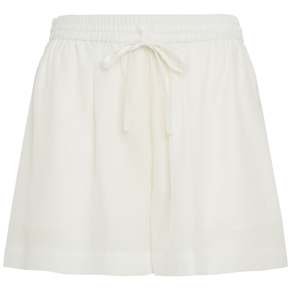 Shorts in seta bianchi