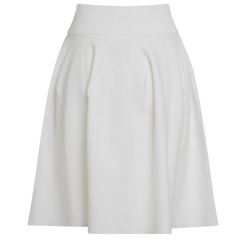 White fabric skirt