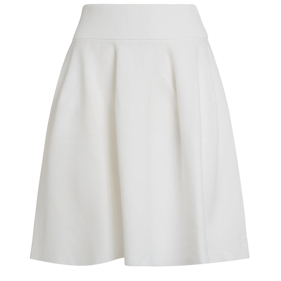 White fabric skirt