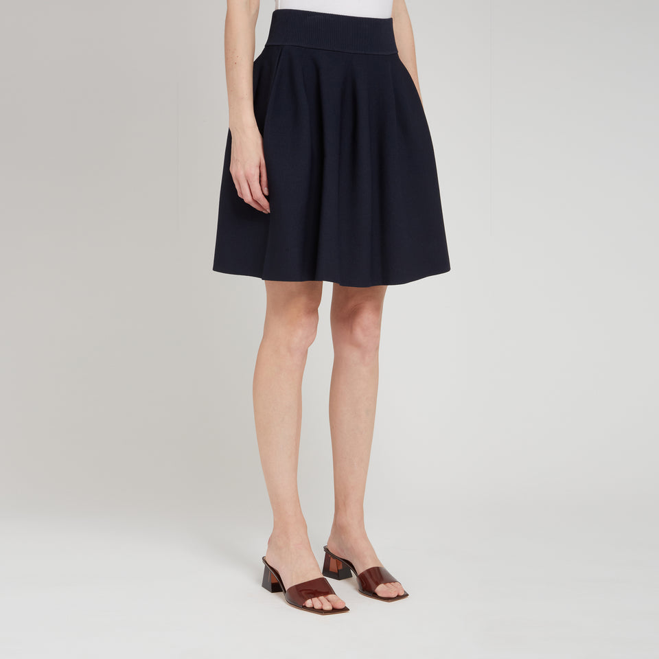 Blue fabric skirt