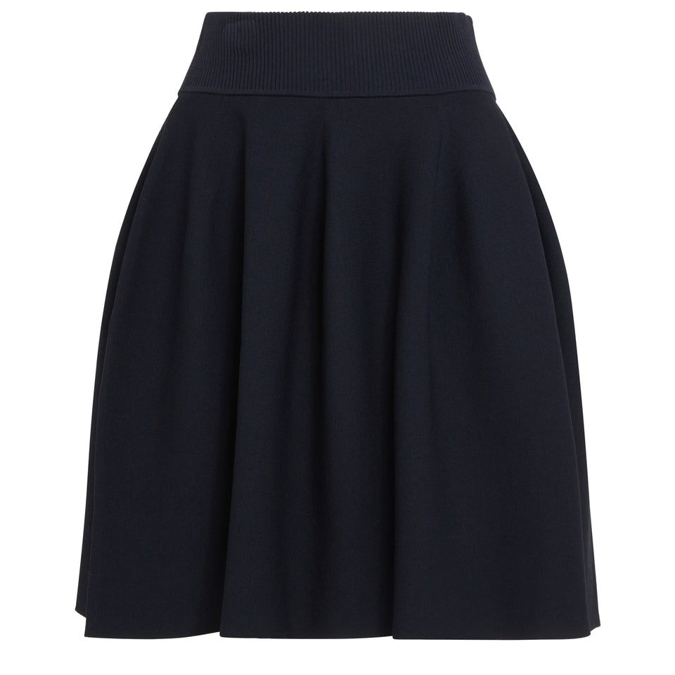 Blue fabric skirt