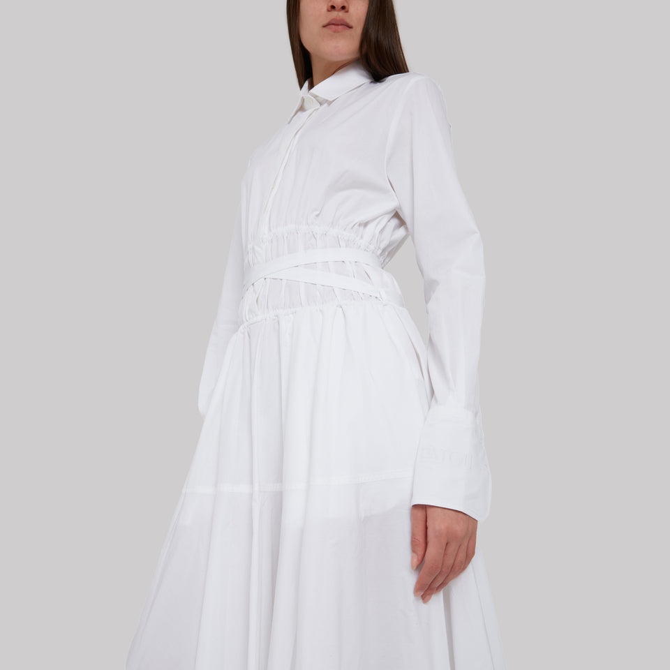 White cotton maxi dress