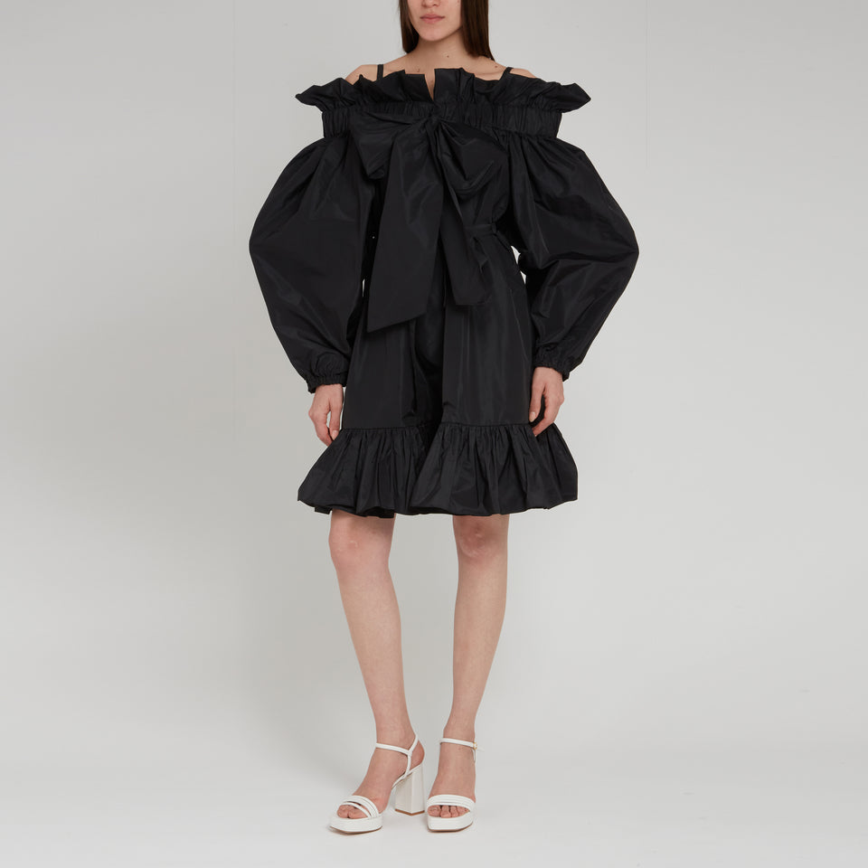 Black fabric dress