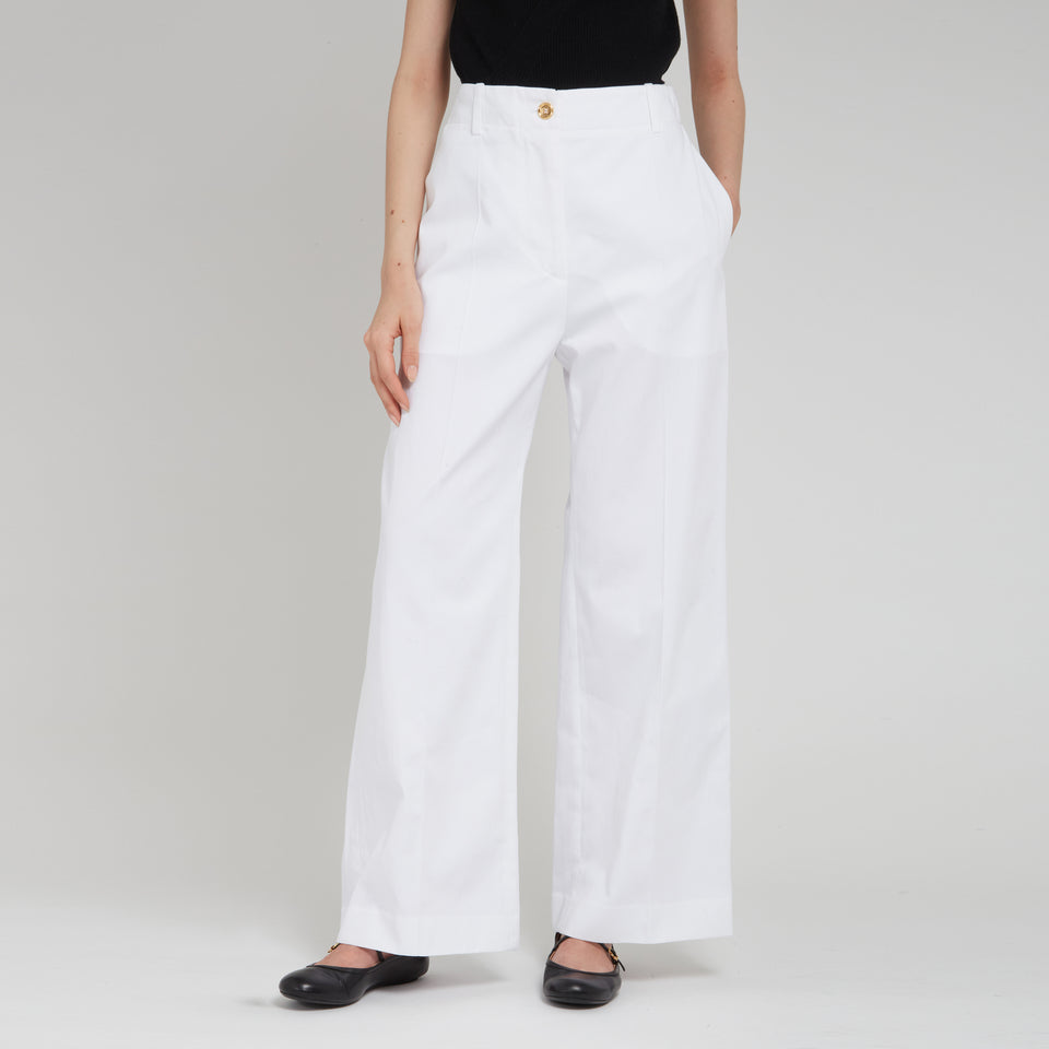 White cotton trousers