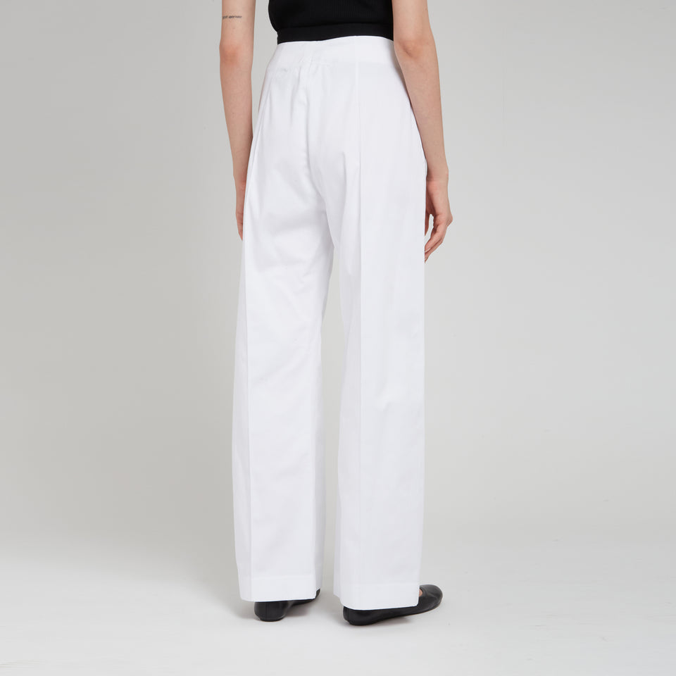 White cotton trousers