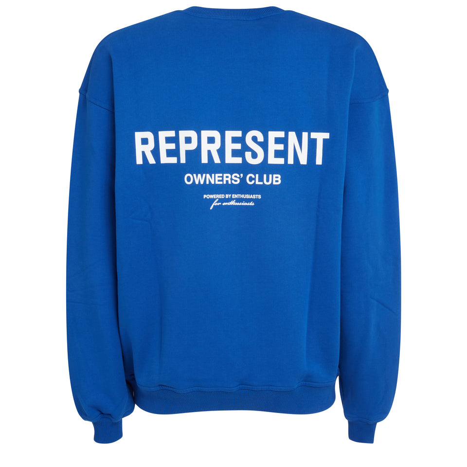 ''Owners Club Hoodie'' sweatshirt in blue cotton