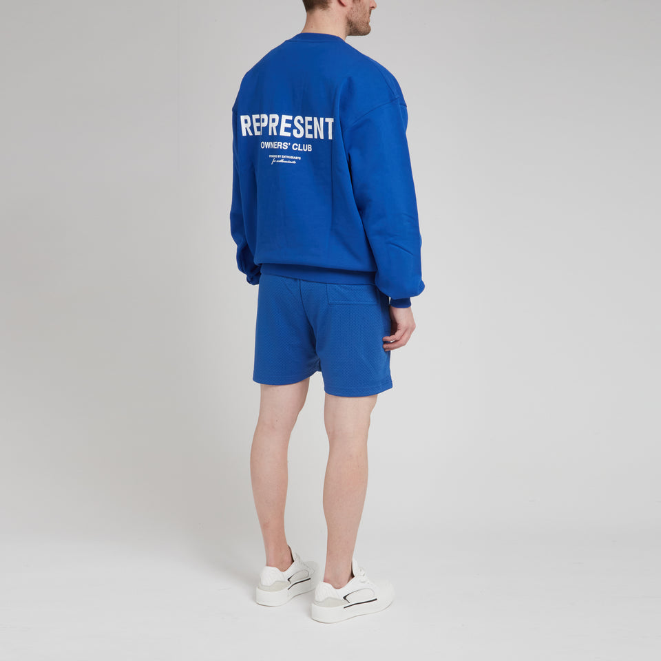 ''Owners Club Hoodie'' sweatshirt in blue cotton