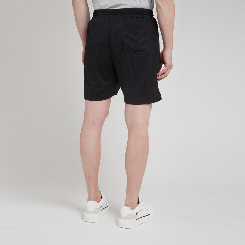 Black fabric shorts