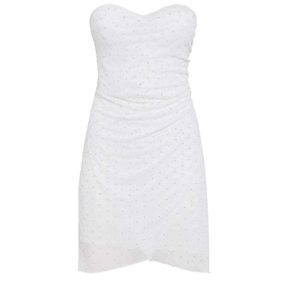 White fabric dress