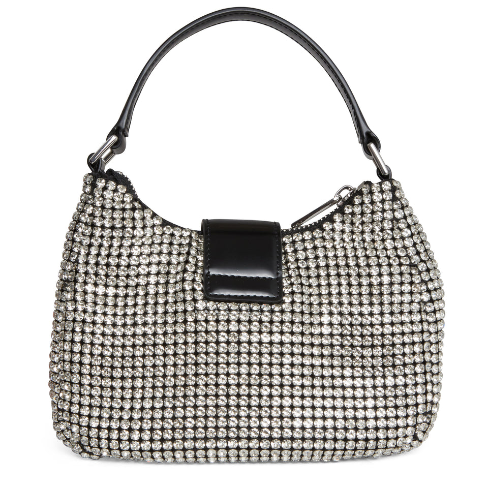 Small bag in silver fabric