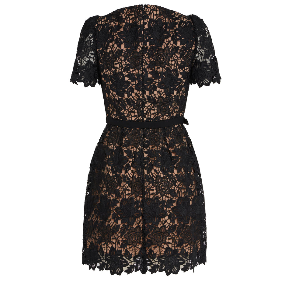 Black lace dress