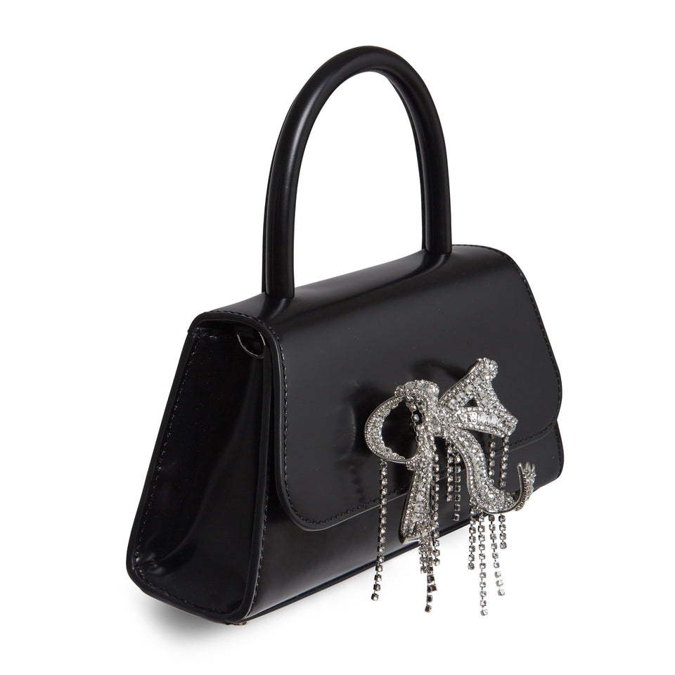 ''Bow Bag'' handbag in black patent leather