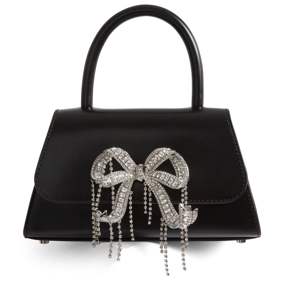 ''Bow Bag'' handbag in black patent leather