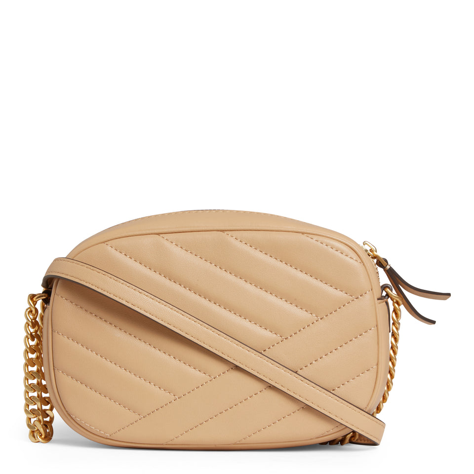 ''Kira small'' bag in beige leather