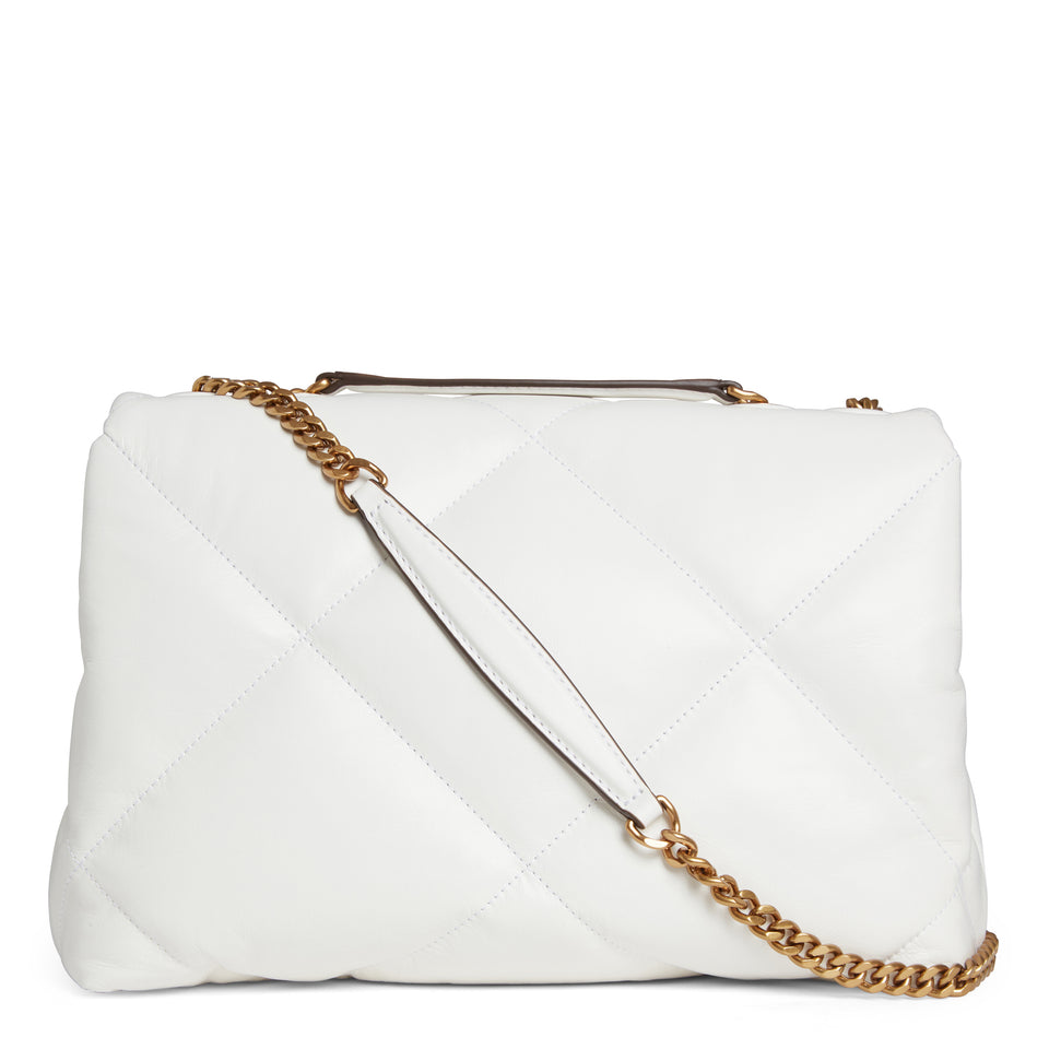 "Kira Diamond" bag in white leather
