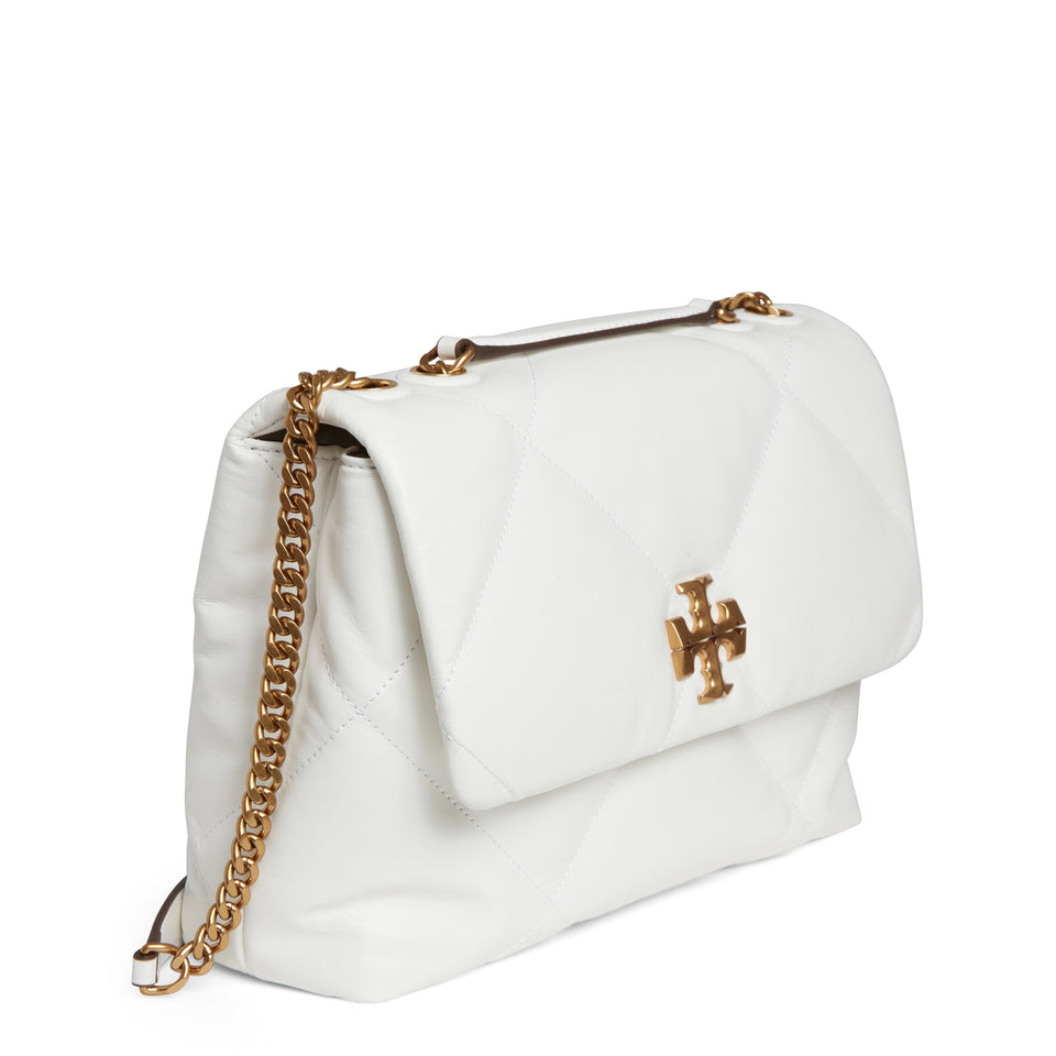 "Kira Diamond" bag in white leather