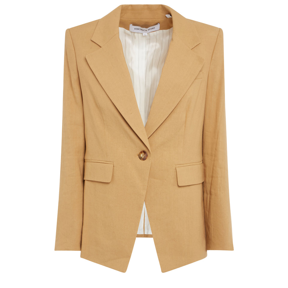 "Hayward Dickey" jacket in beige linen