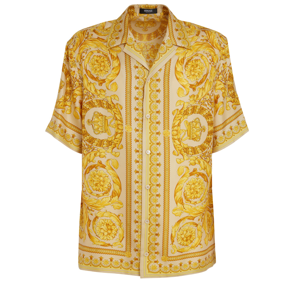 Camicia ''Barocco'' in seta oro