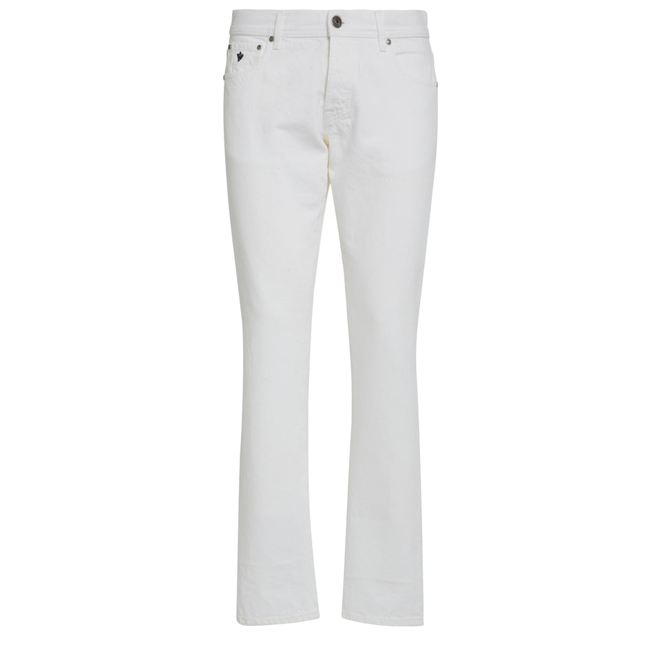 Jeans in denim bianco