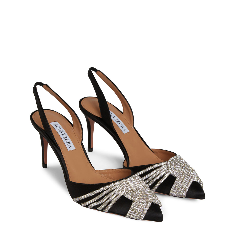 AQUAZZURA GASMIDL1SATBLACK