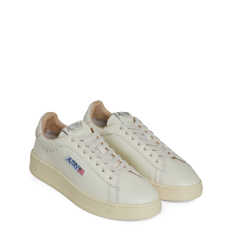 Sneakers "Dallas low" in pelle bianca