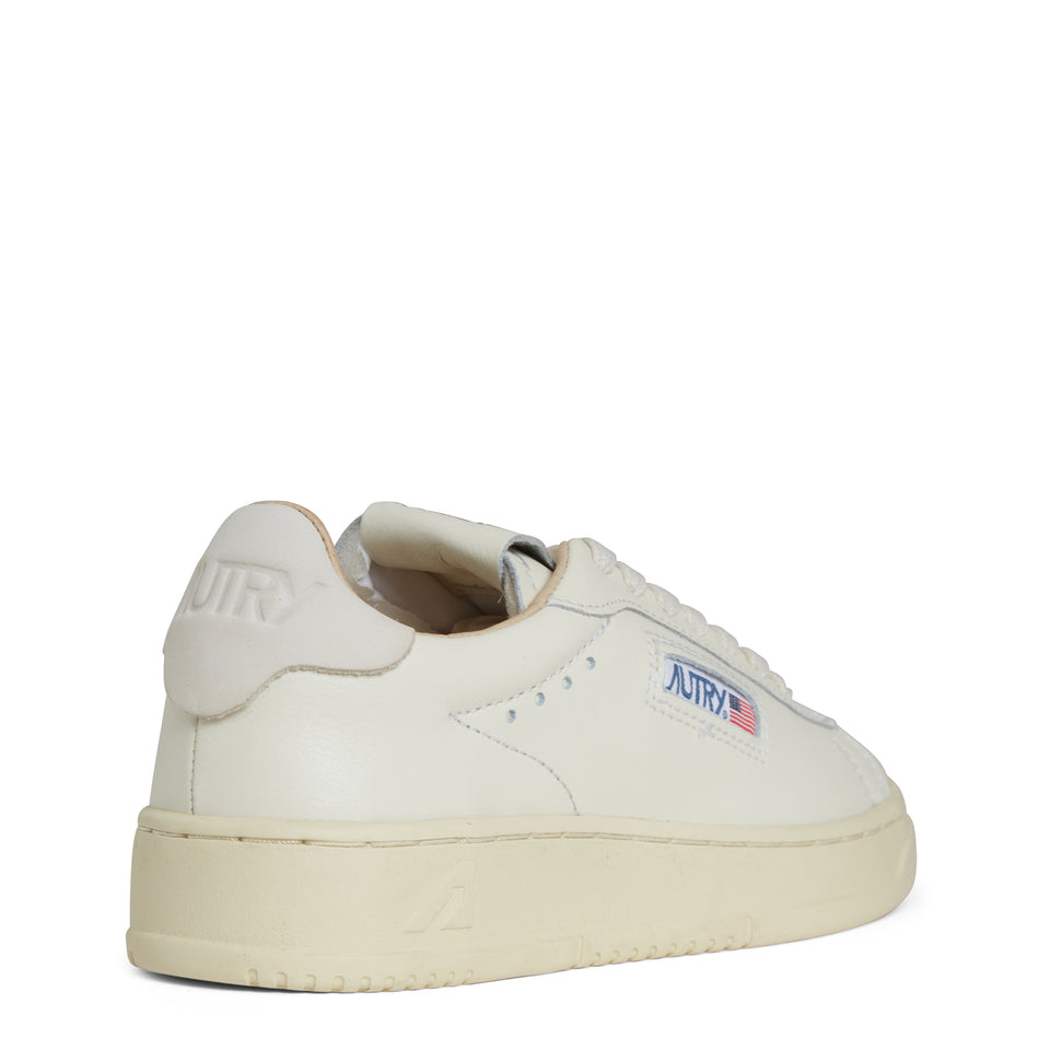 Sneakers "Dallas low" in pelle bianca