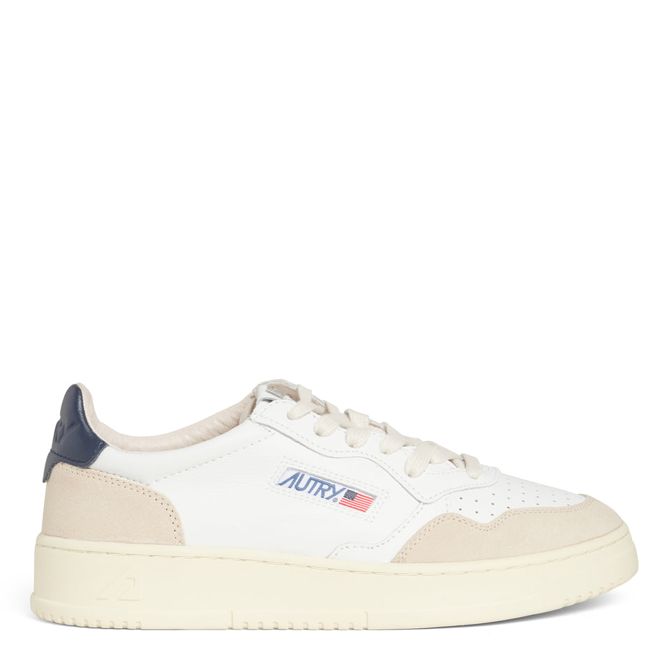 ''Medalist Low'' sneakers in white and blue leather