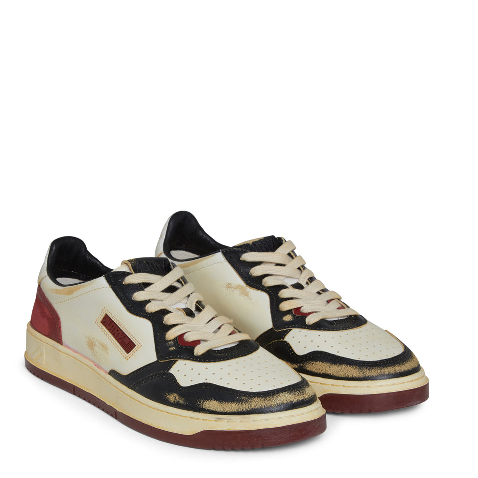 Sneakers "Sup vint low" in pelle multicolor